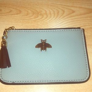 Wallet with key ring and tassel zipper